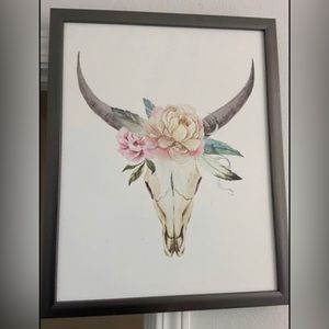 Skull Painting/Print in Frame
